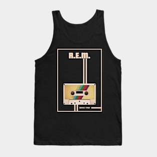 R.E.M. Music Retro Cassette Tape Tank Top